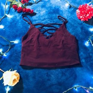 Dark purple crop top